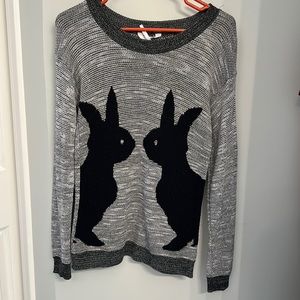Bunny Black and White Sweater